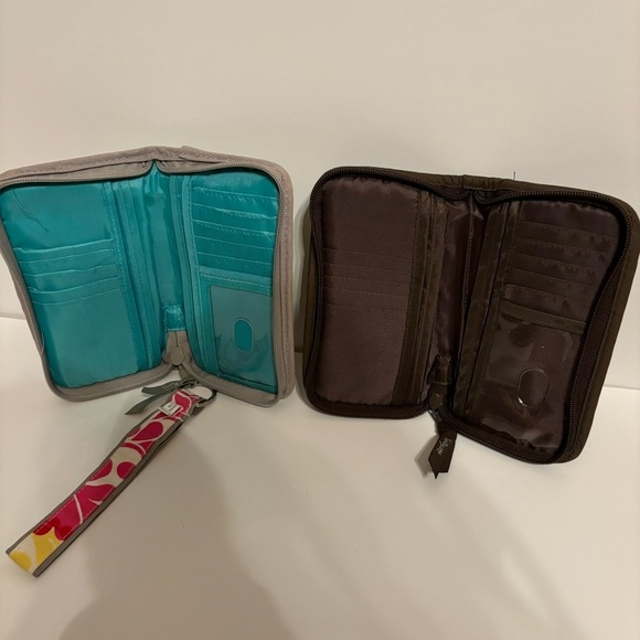 Thirty-One 31 Bundle of 2 - Floral and Brown Wallet - Picture 8 of 10